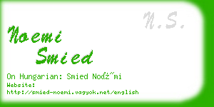 noemi smied business card